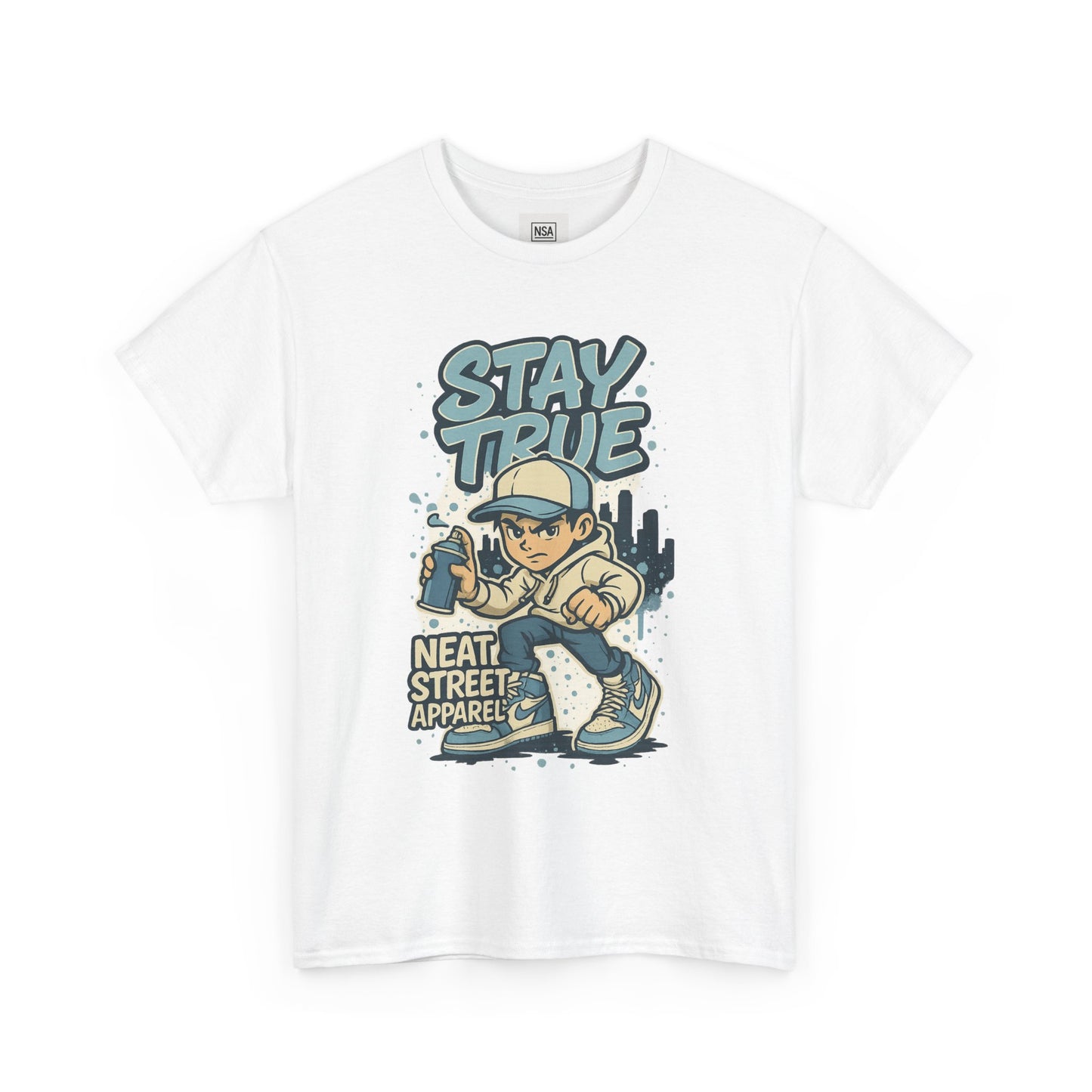 Stay True Unisex Heavy Cotton Tee - Streetwear Style Shirt for Casual Vibes