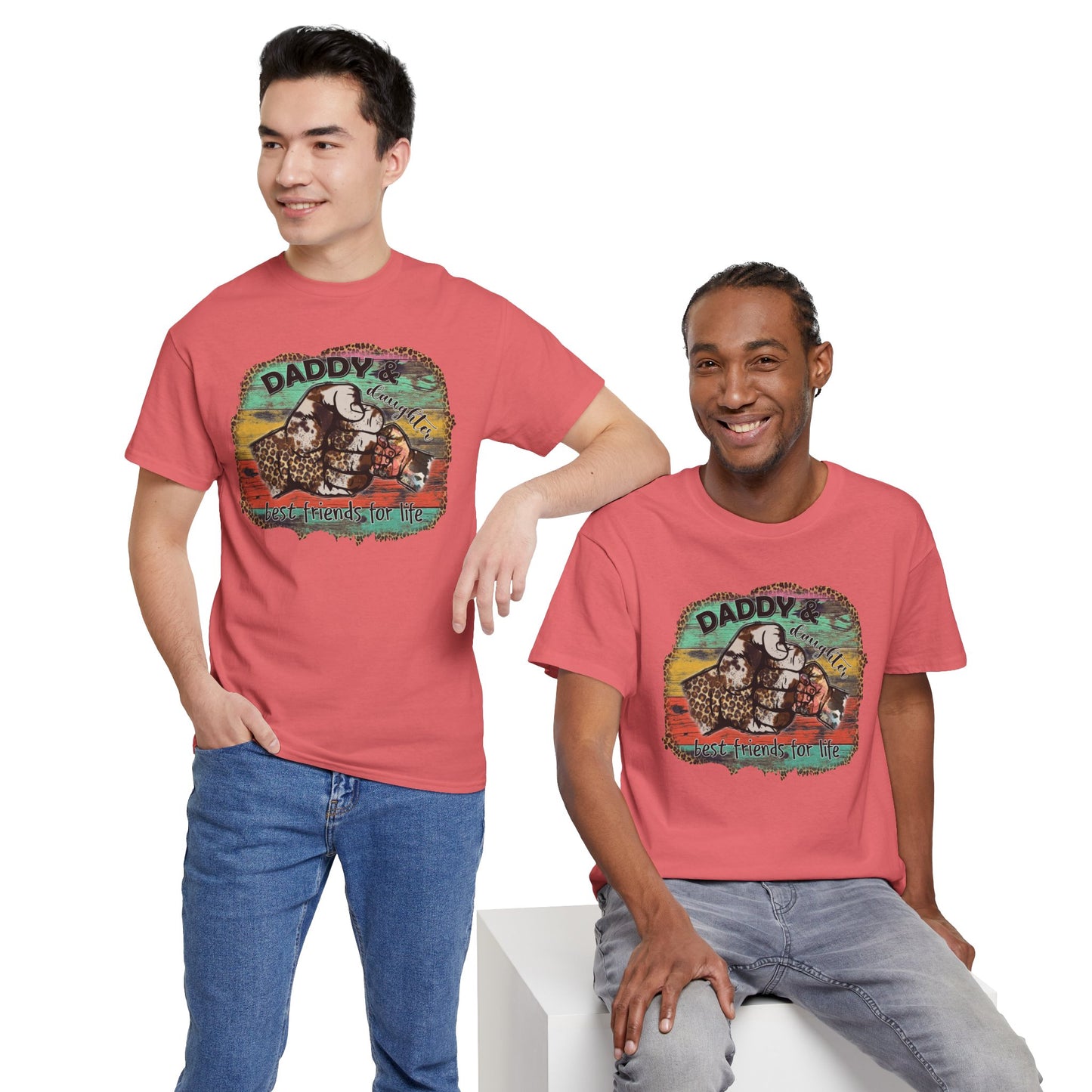 Rasta Retro Graphic Tee for Dads | Unisex Heavy Cotton T-Shirt