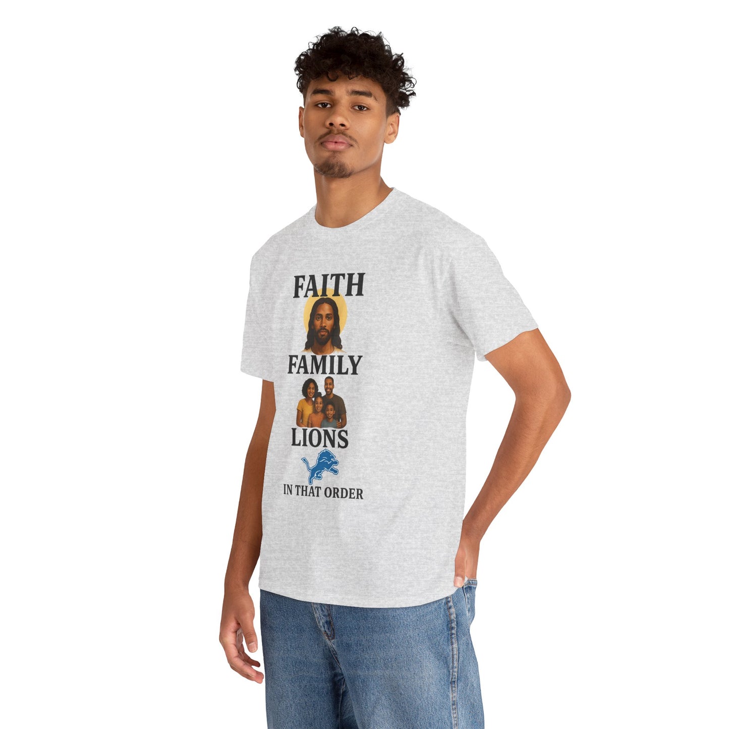 Faith Family Lions Unisex Heavy Cotton Tee