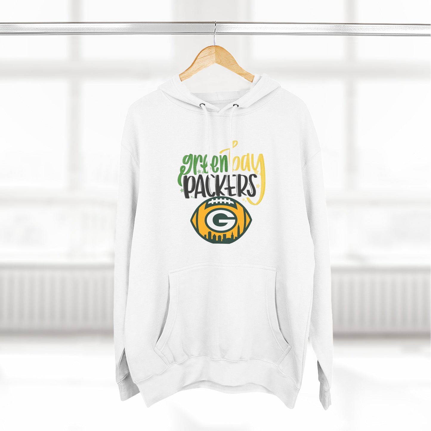 Green Bay Packers Logo Hoodie — Fleece Pullover for Fans