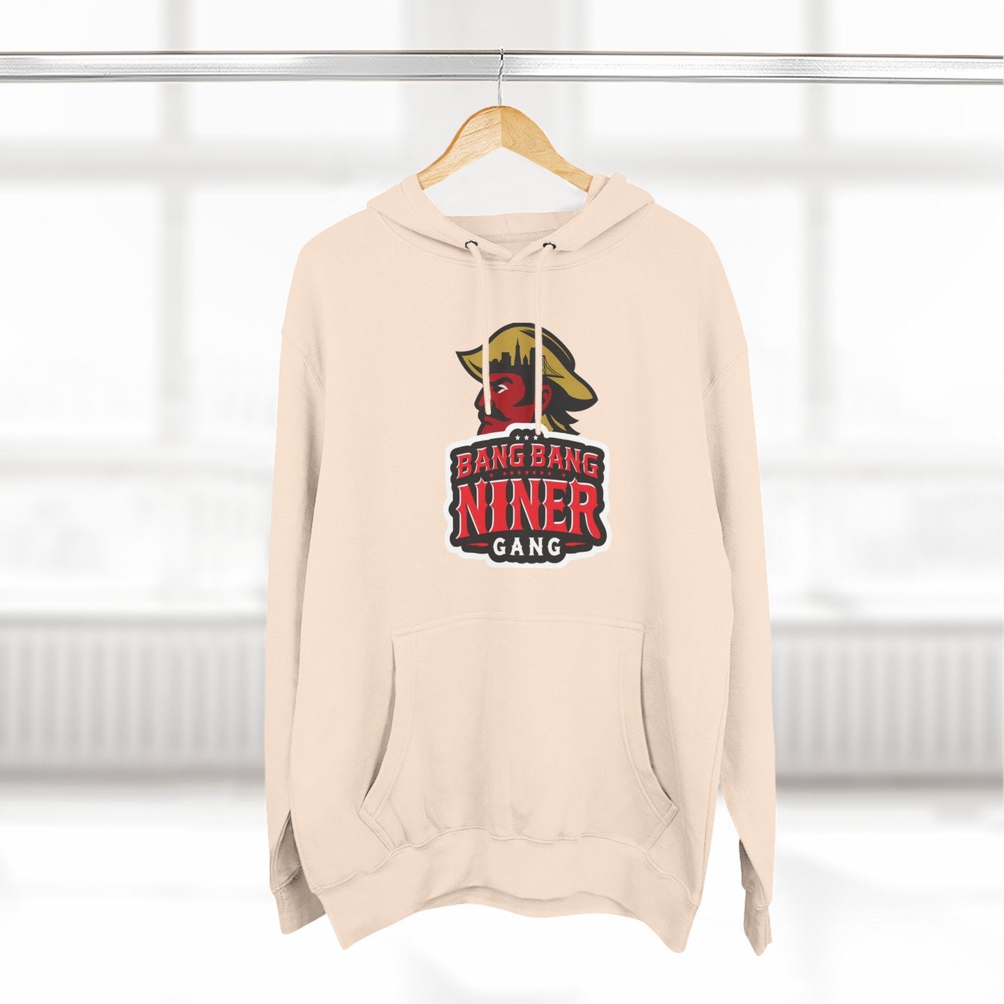 Niner Gang Logo Hoodie — 'Bang Bang Niner' Fleece Pullover