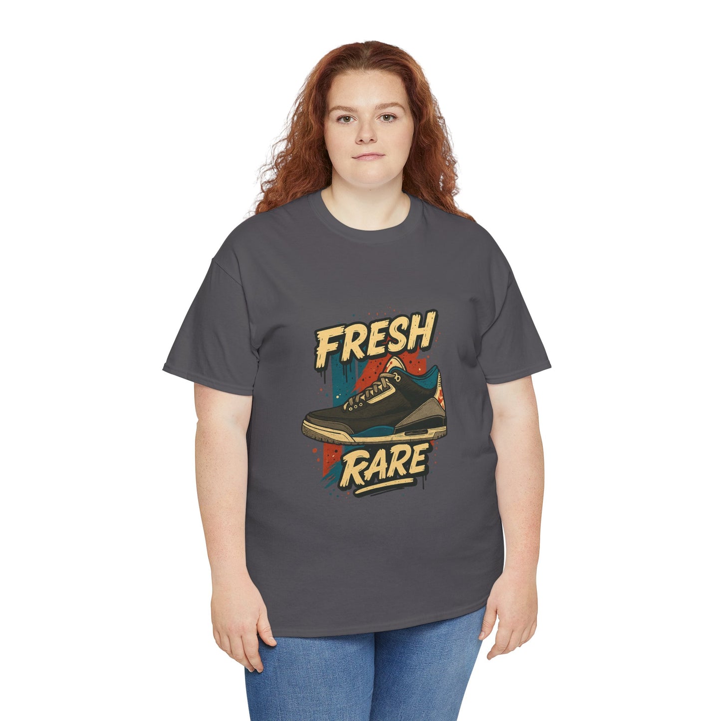 Streetwear Graphic Tee - 'Fresh-Rare' Unisex Heavy Cotton T-Shirt for Rare Air Jordan 3 release