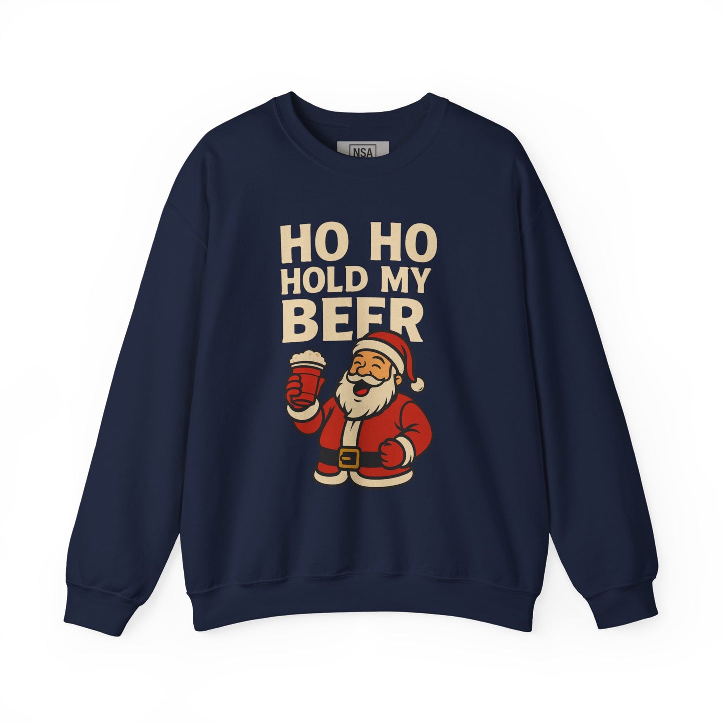 Festive Santa Sweatshirt | Holiday Apparel, Christmas Gift, Cozy Winter Wear, Funny Sweatshirt, Unisex Crewneck
