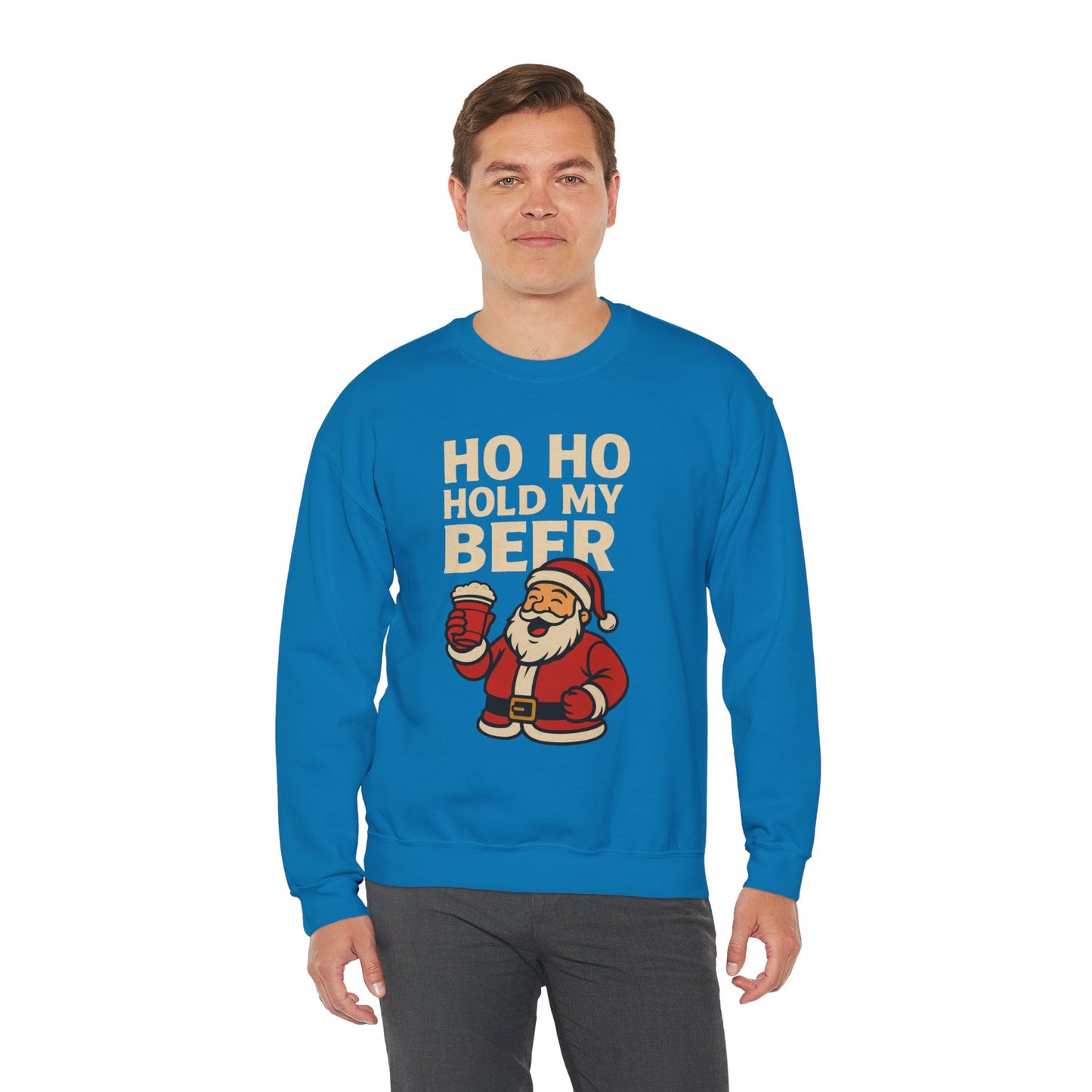 Festive Santa Sweatshirt | Holiday Apparel, Christmas Gift, Cozy Winter Wear, Funny Sweatshirt, Unisex Crewneck