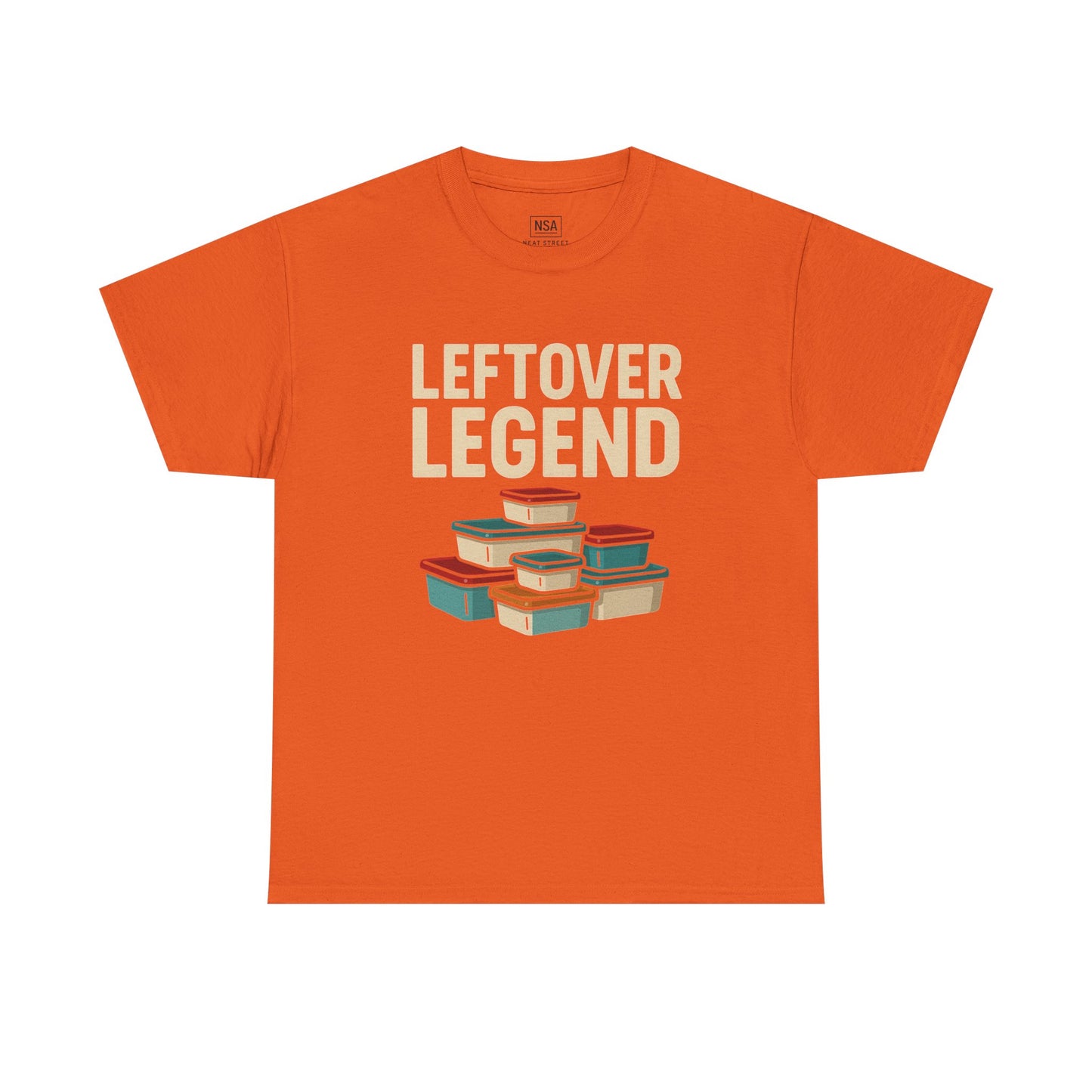Leftover Legend Unisex Heavy Cotton Tee - Fun Foodie Shirt, Perfect for Meal Prep Lovers, Great Gift for Foodies, Casual Wear, Kitchen Humor