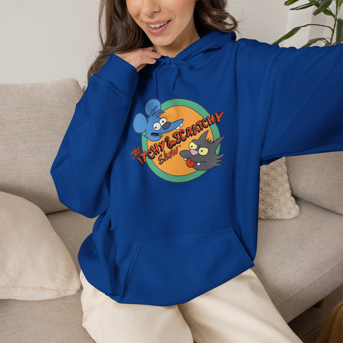 itchy & Scratchy Show - Graphic Pullover Hoodie