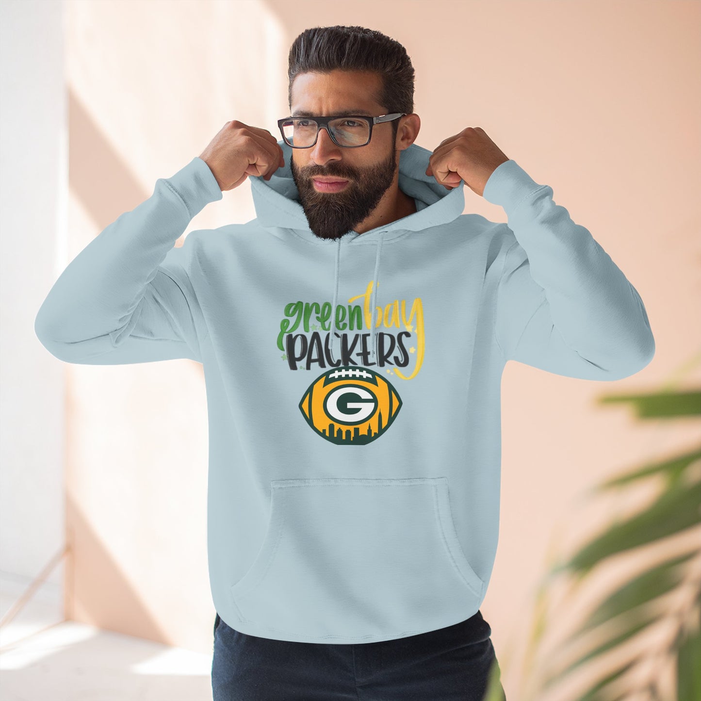 Green Bay Packers Logo Hoodie — Fleece Pullover for Fans