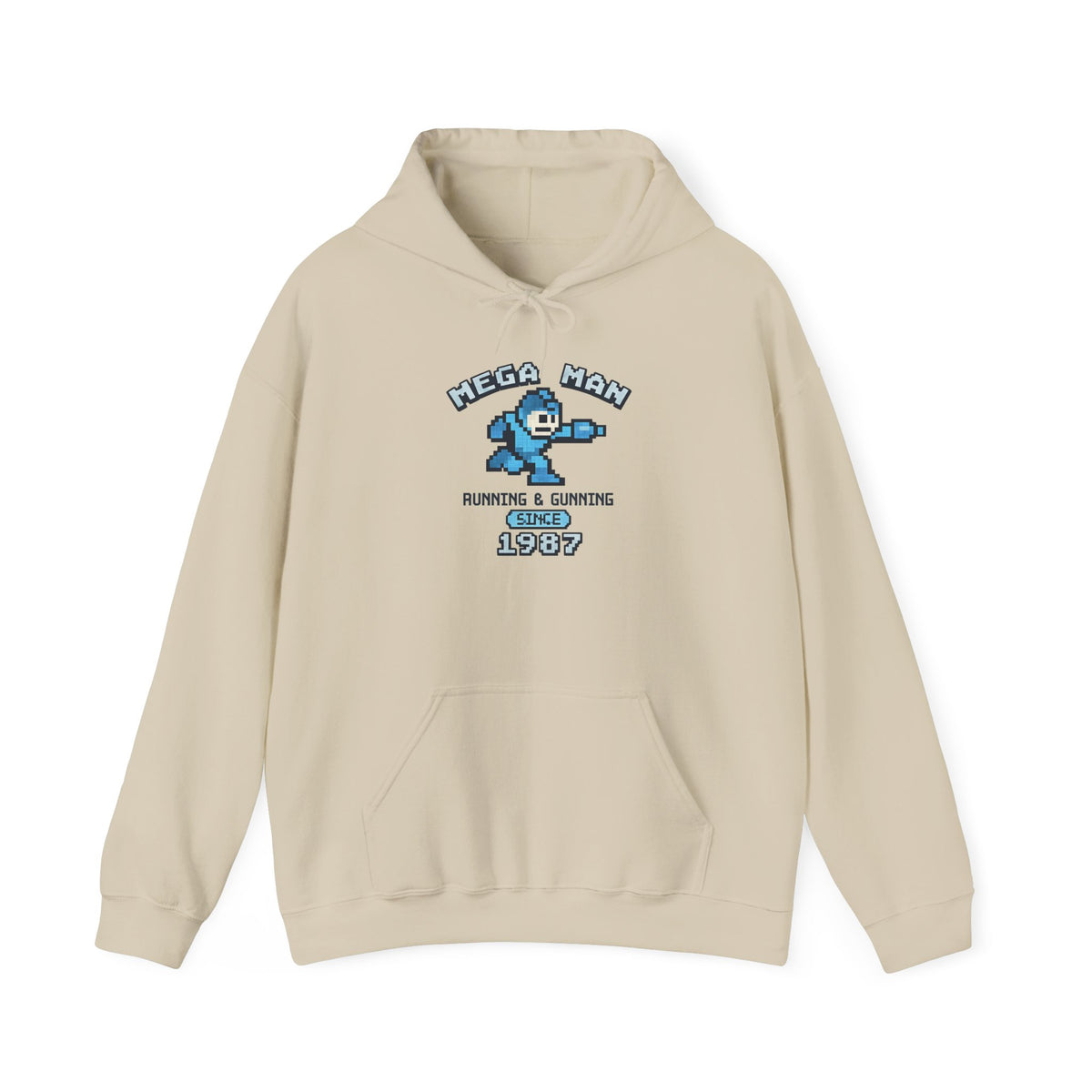 Mega Man 1987 Hoodie - Retro Gaming Pullover