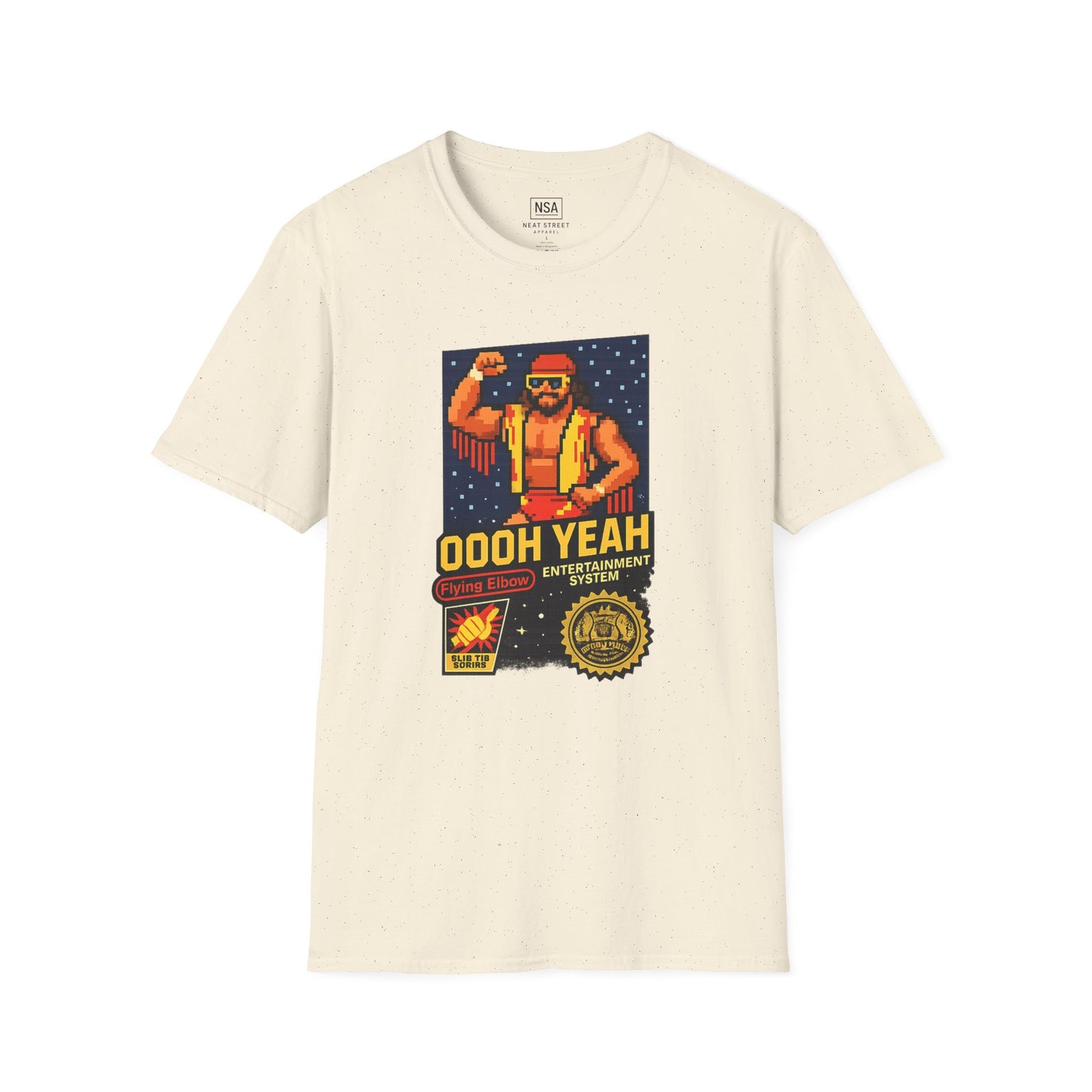 Retro Macho Man Pixel T-Shirt