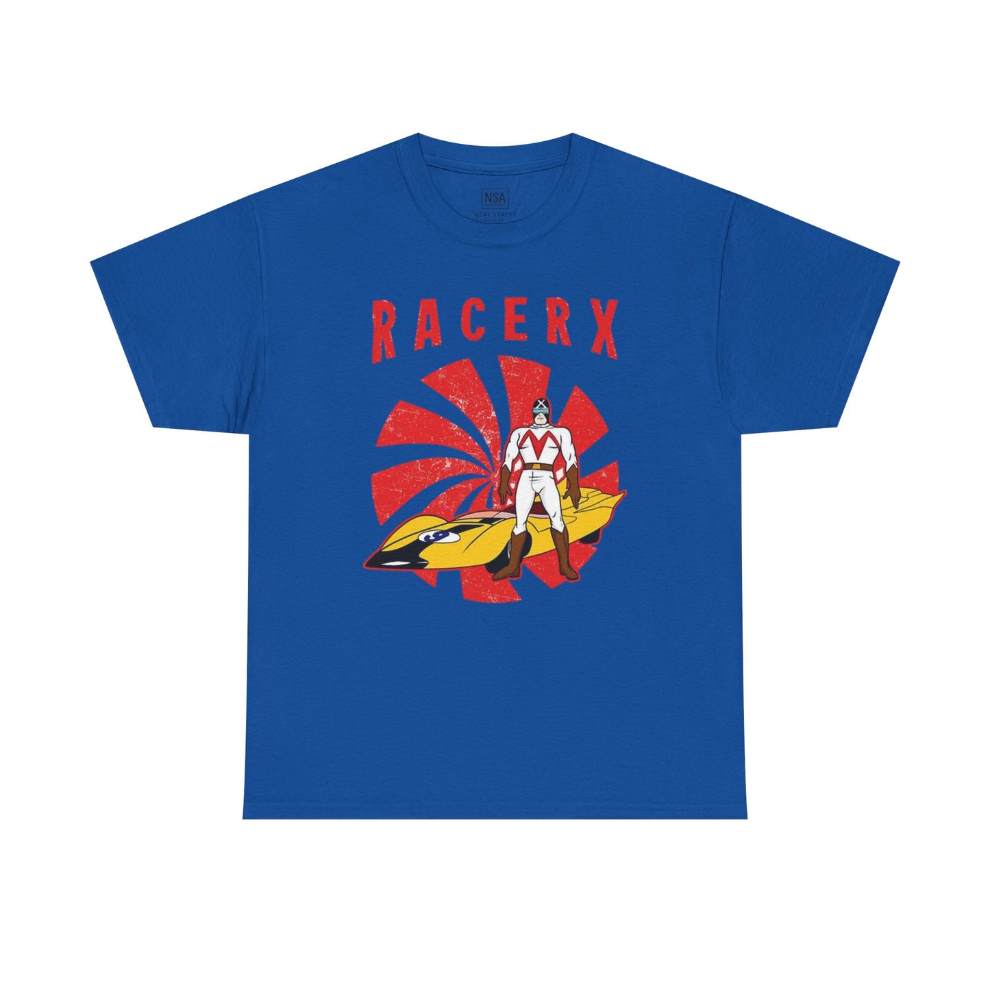 Retro Racerx Unisex Heavy Cotton Tee - Vintage Style Shirt