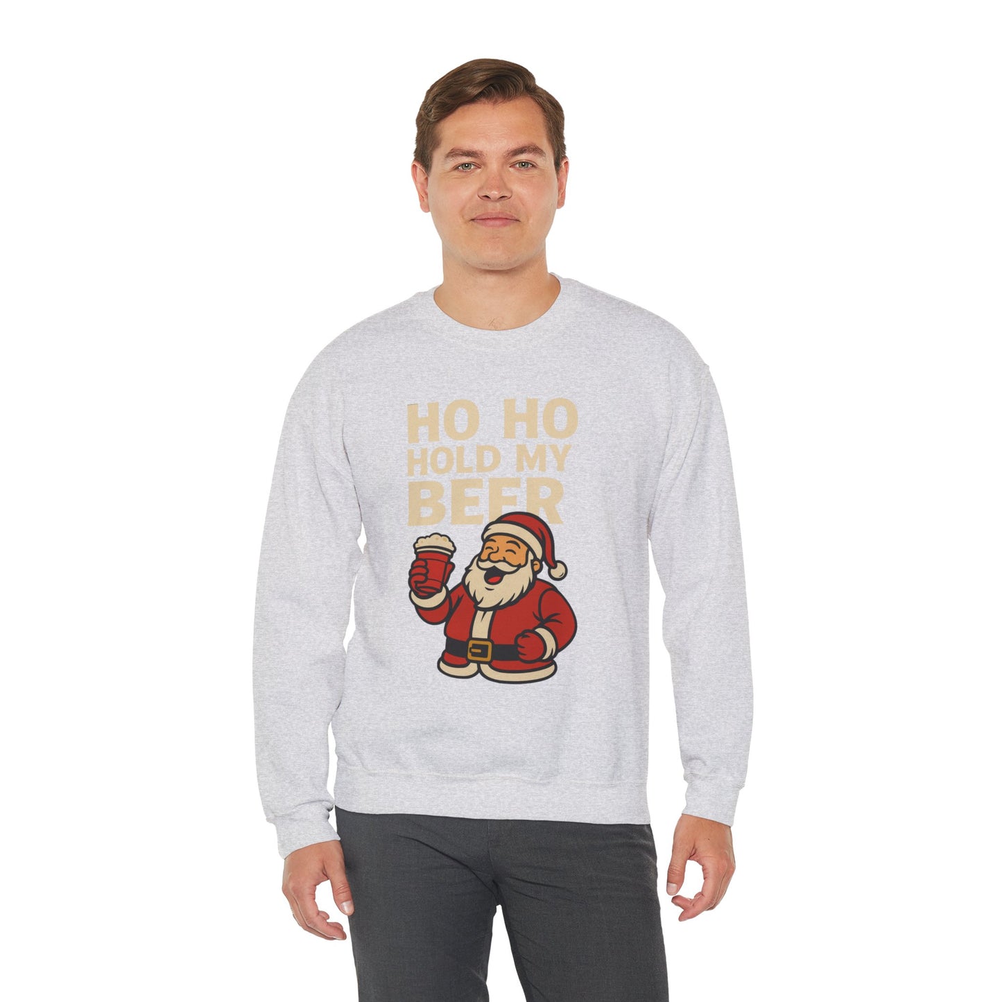 Festive Santa Sweatshirt | Holiday Apparel, Christmas Gift, Cozy Winter Wear, Funny Sweatshirt, Unisex Crewneck