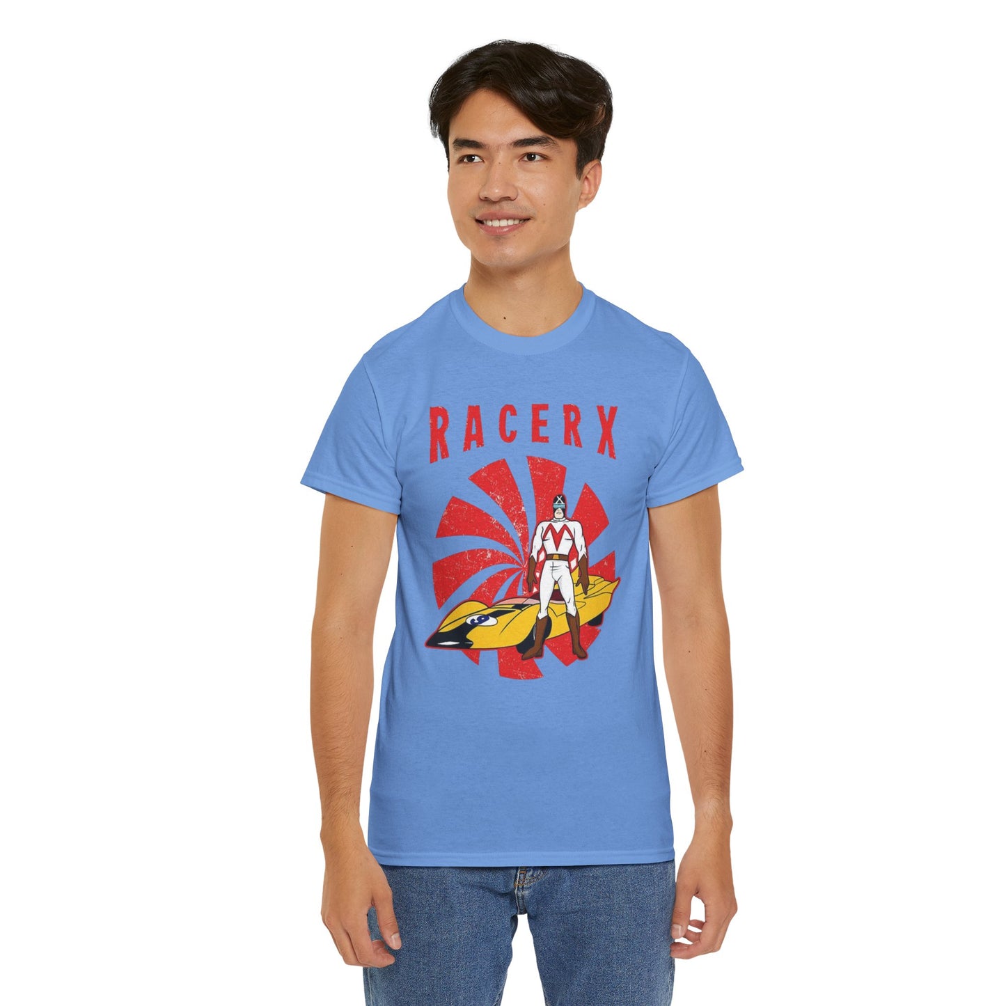 Retro Racerx Unisex Heavy Cotton Tee - Vintage Style Shirt