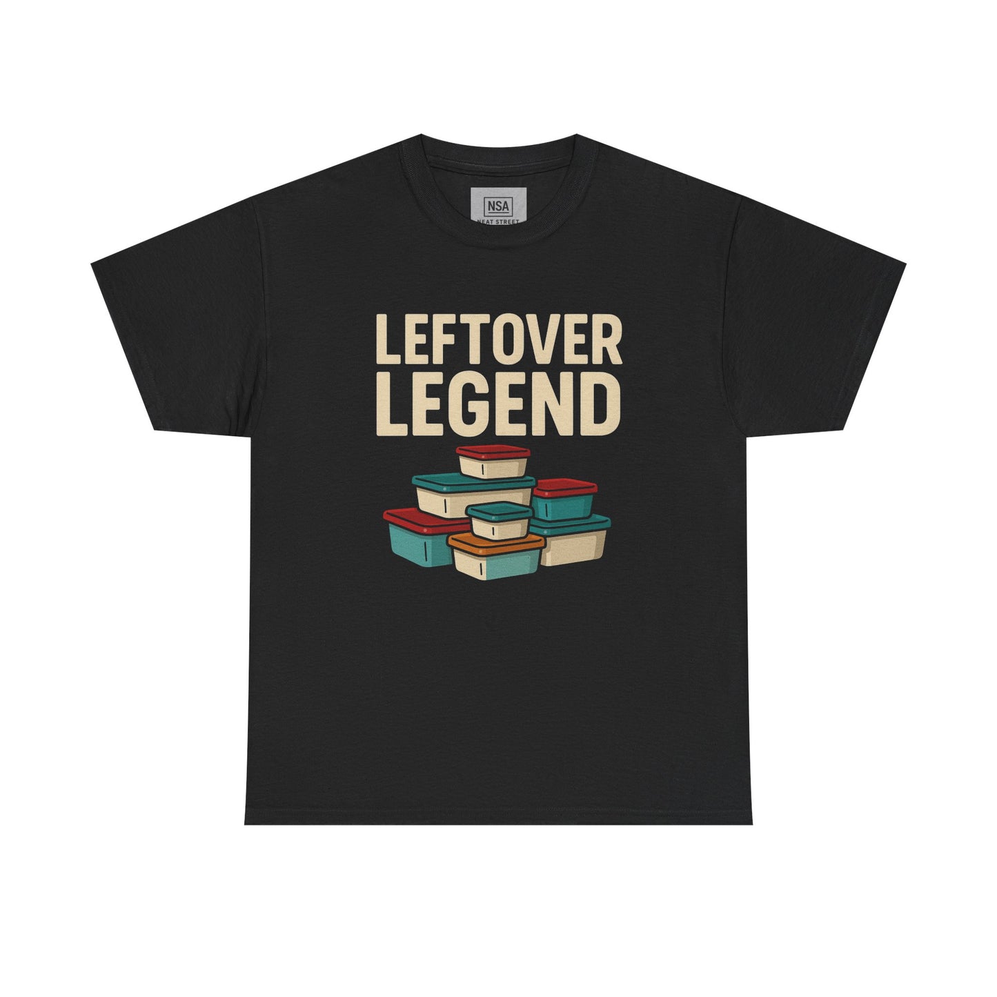 Leftover Legend Unisex Heavy Cotton Tee - Fun Foodie Shirt, Perfect for Meal Prep Lovers, Great Gift for Foodies, Casual Wear, Kitchen Humor