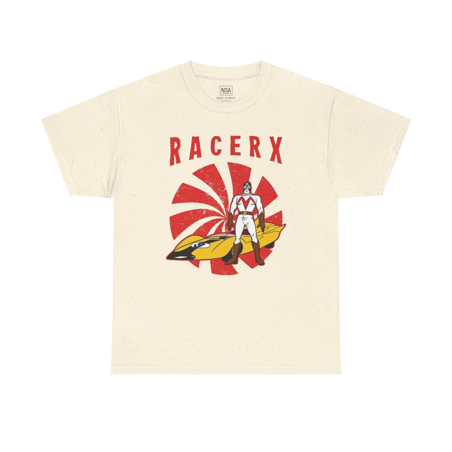 Retro Racerx Unisex Heavy Cotton Tee - Vintage Style Shirt