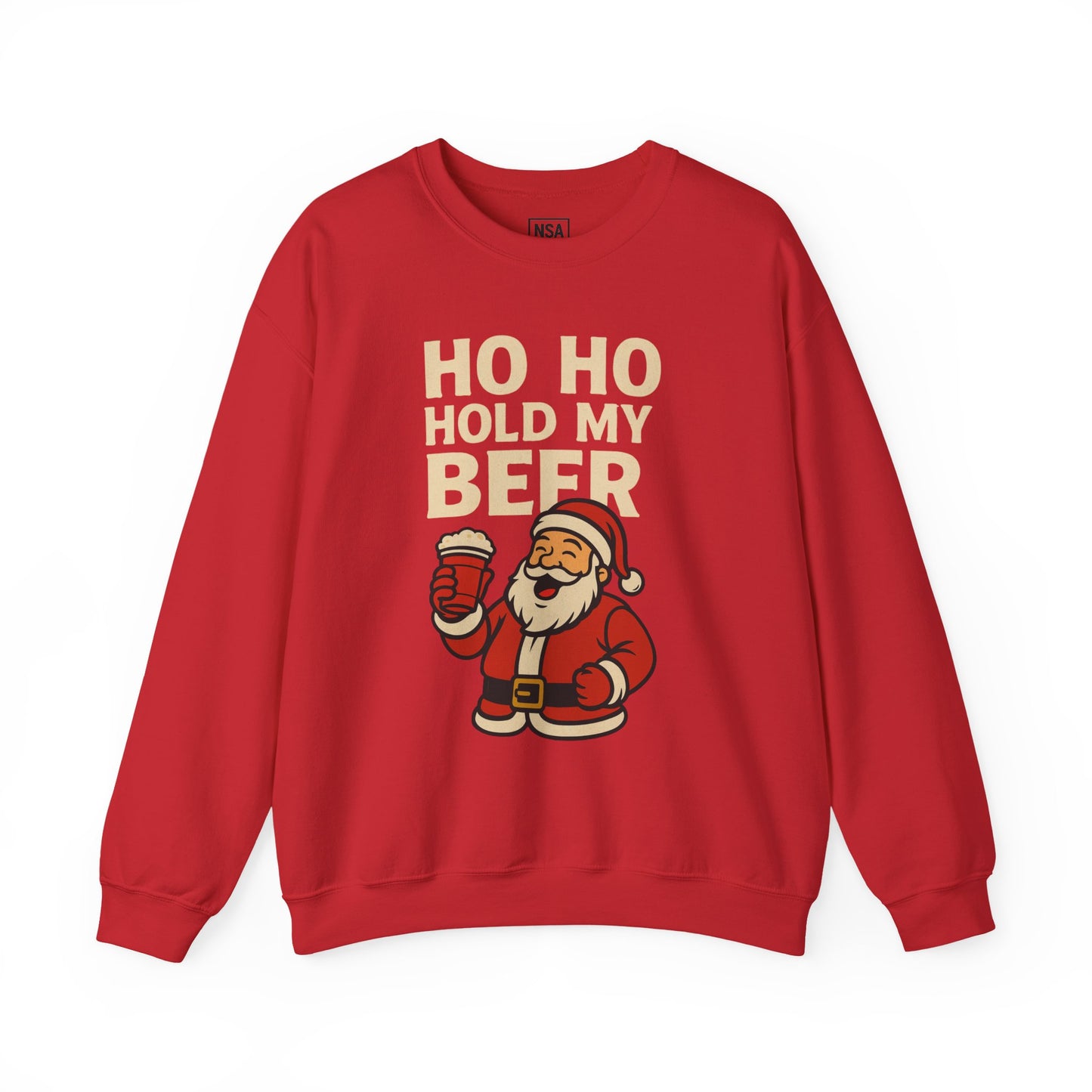 Festive Santa Sweatshirt | Holiday Apparel, Christmas Gift, Cozy Winter Wear, Funny Sweatshirt, Unisex Crewneck