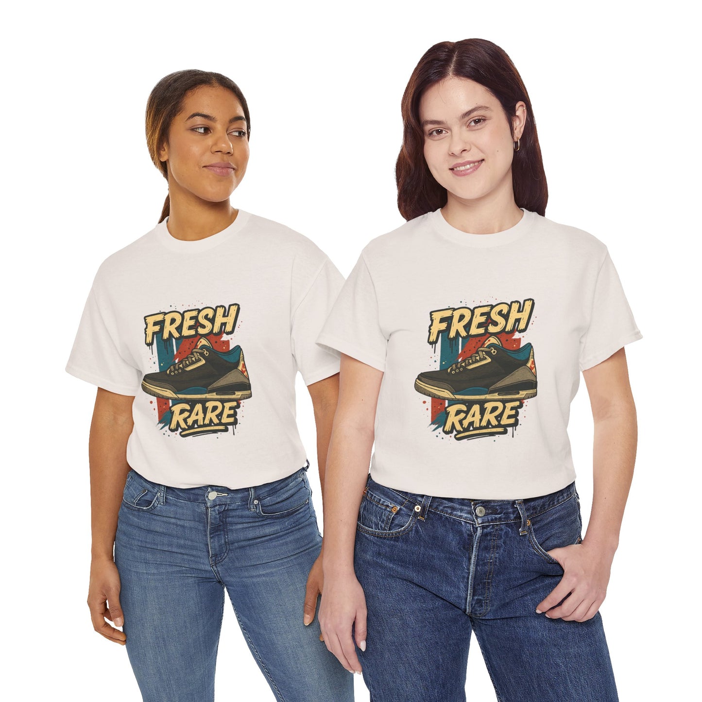 Streetwear Graphic Tee - 'Fresh-Rare' Unisex Heavy Cotton T-Shirt for Rare Air Jordan 3 release