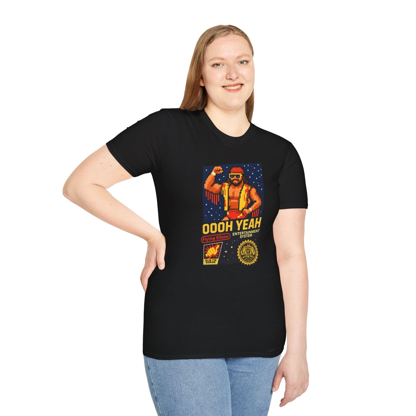 Retro Macho Man Pixel T-Shirt