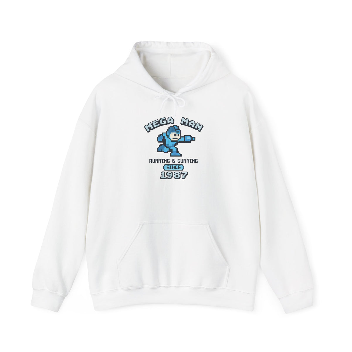 Mega Man 1987 Hoodie - Retro Gaming Pullover