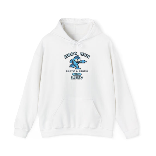 Mega Man 1987 Hoodie - Retro Gaming Pullover