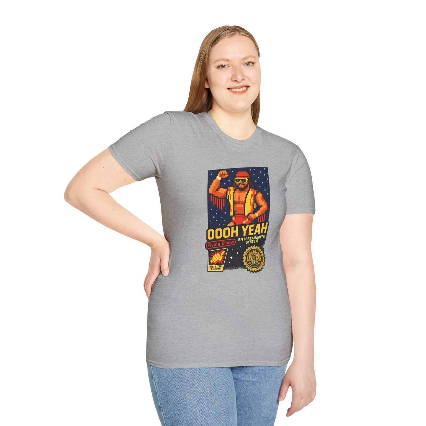Retro Macho Man Pixel T-Shirt