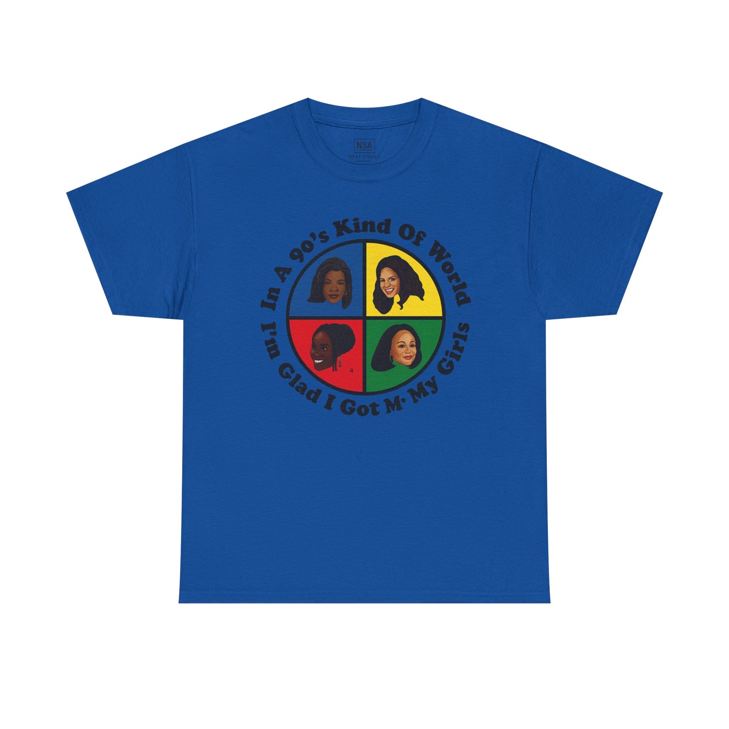 Retro 90s Kind of World Unisex Heavy Cotton Tee