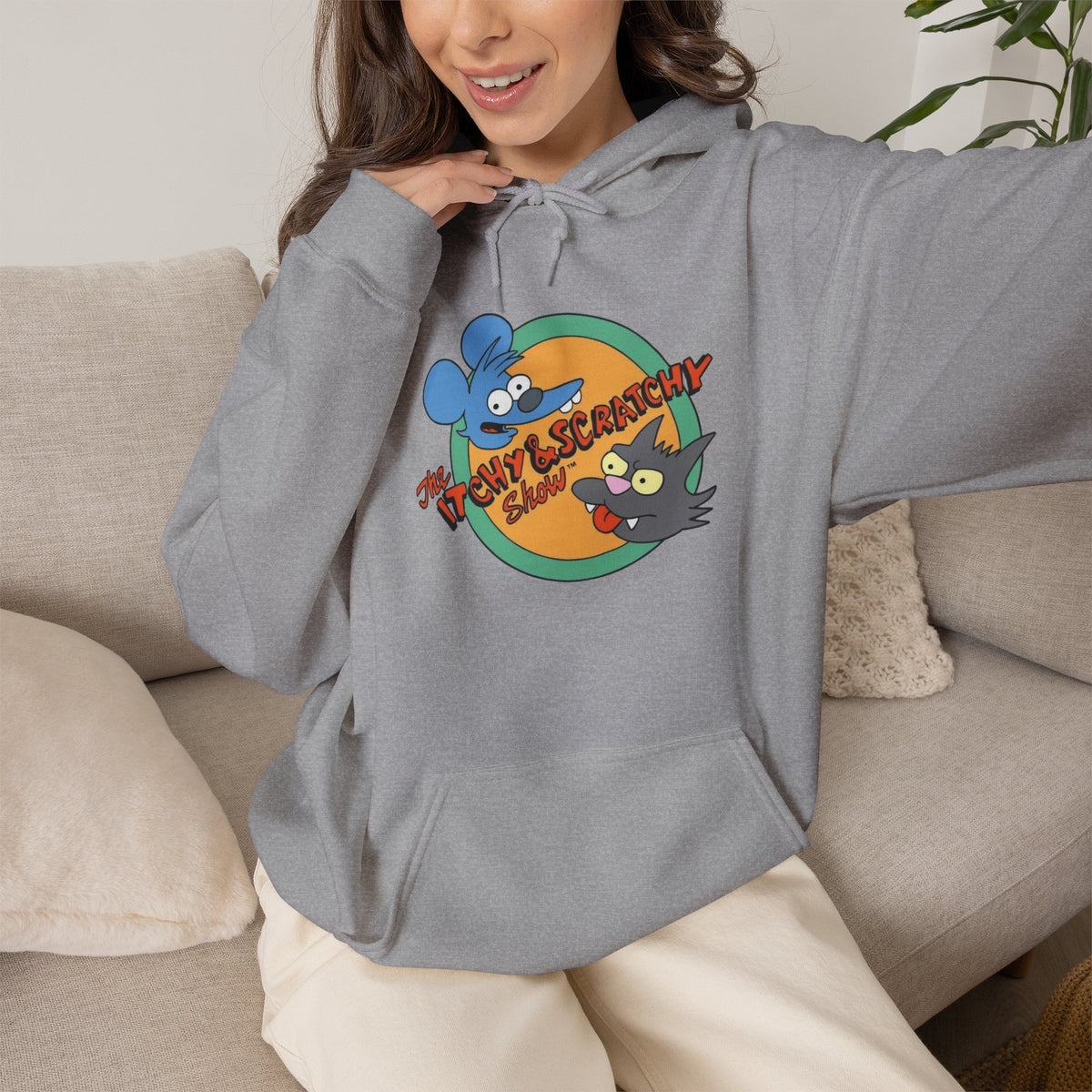 itchy & Scratchy Show - Graphic Pullover Hoodie