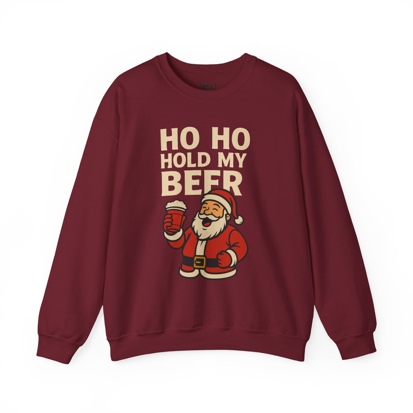 Festive Santa Sweatshirt | Holiday Apparel, Christmas Gift, Cozy Winter Wear, Funny Sweatshirt, Unisex Crewneck