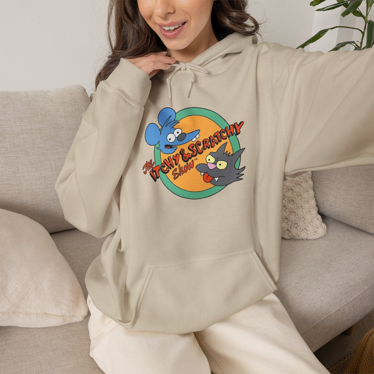 itchy & Scratchy Show - Graphic Pullover Hoodie