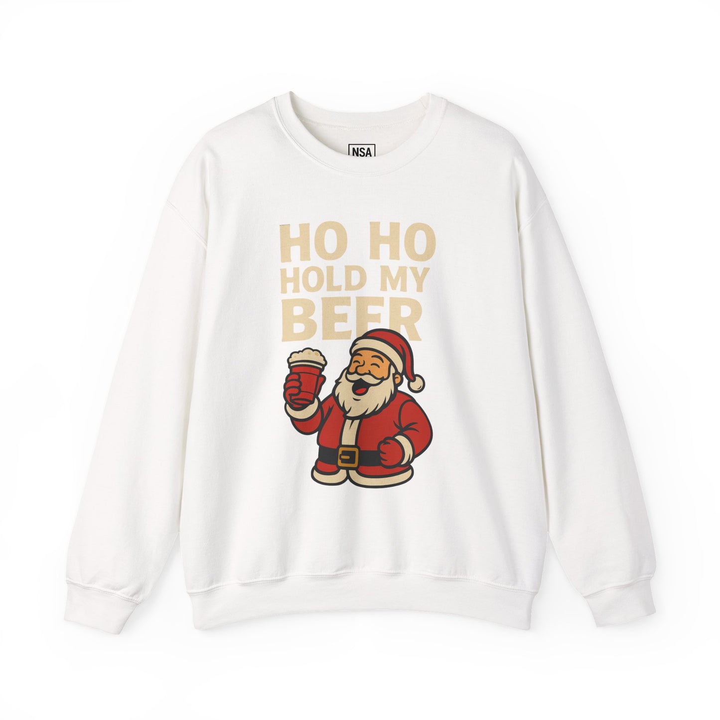 Festive Santa Sweatshirt | Holiday Apparel, Christmas Gift, Cozy Winter Wear, Funny Sweatshirt, Unisex Crewneck