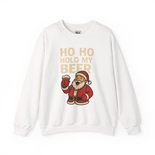 Festive Santa Sweatshirt | Holiday Apparel, Christmas Gift, Cozy Winter Wear, Funny Sweatshirt, Unisex Crewneck