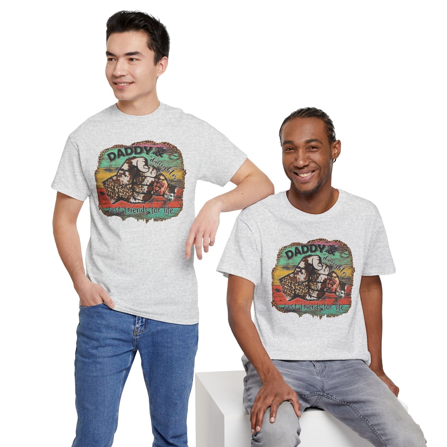 Rasta Retro Graphic Tee for Dads | Unisex Heavy Cotton T-Shirt