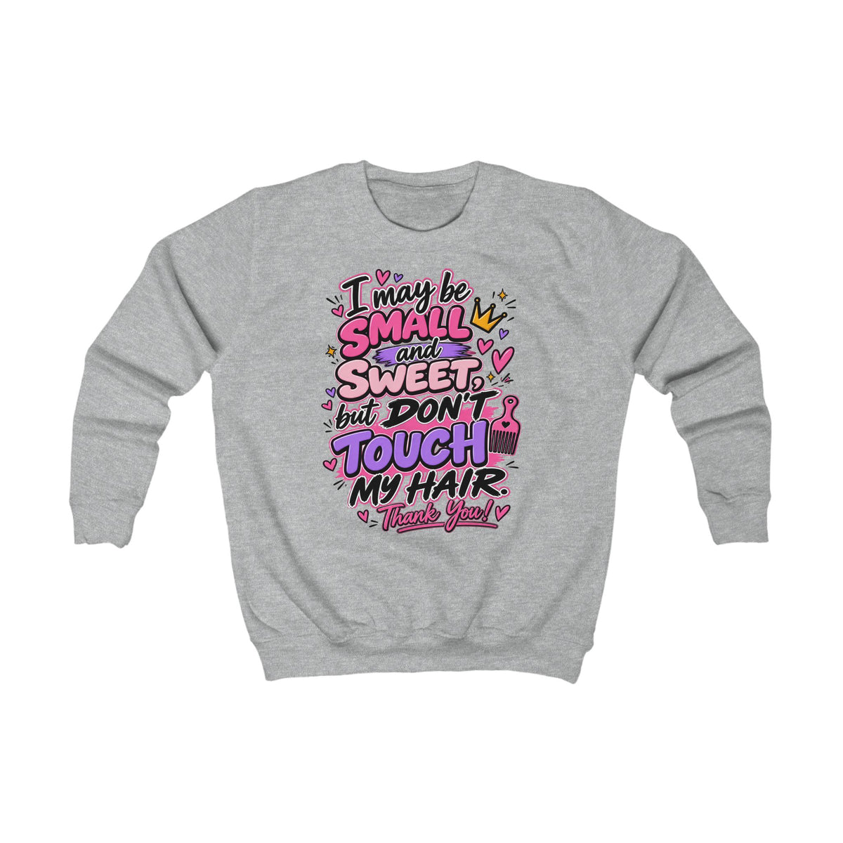 Kids “Don’t Touch My Hair” Graphic Pullover