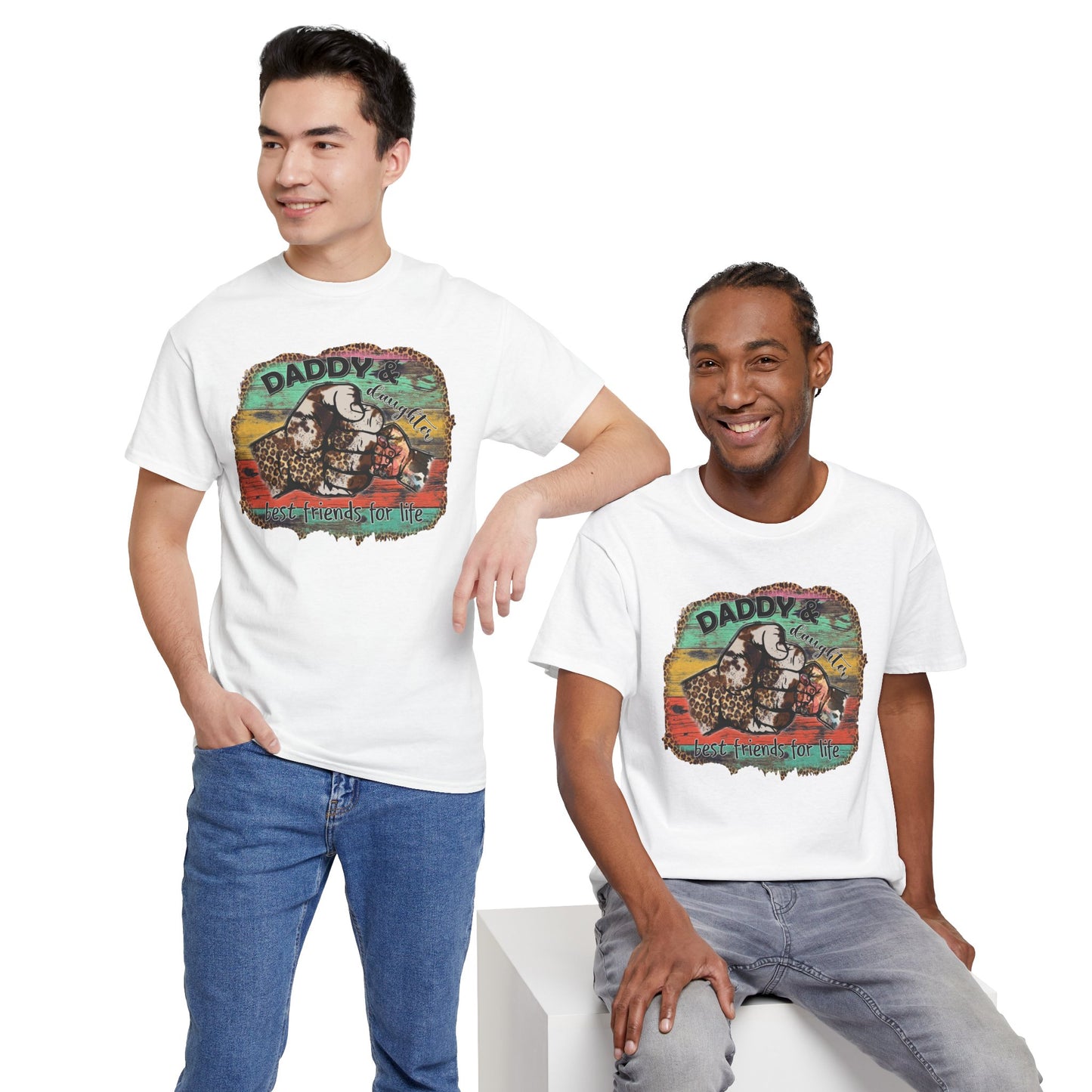 Rasta Retro Graphic Tee for Dads | Unisex Heavy Cotton T-Shirt