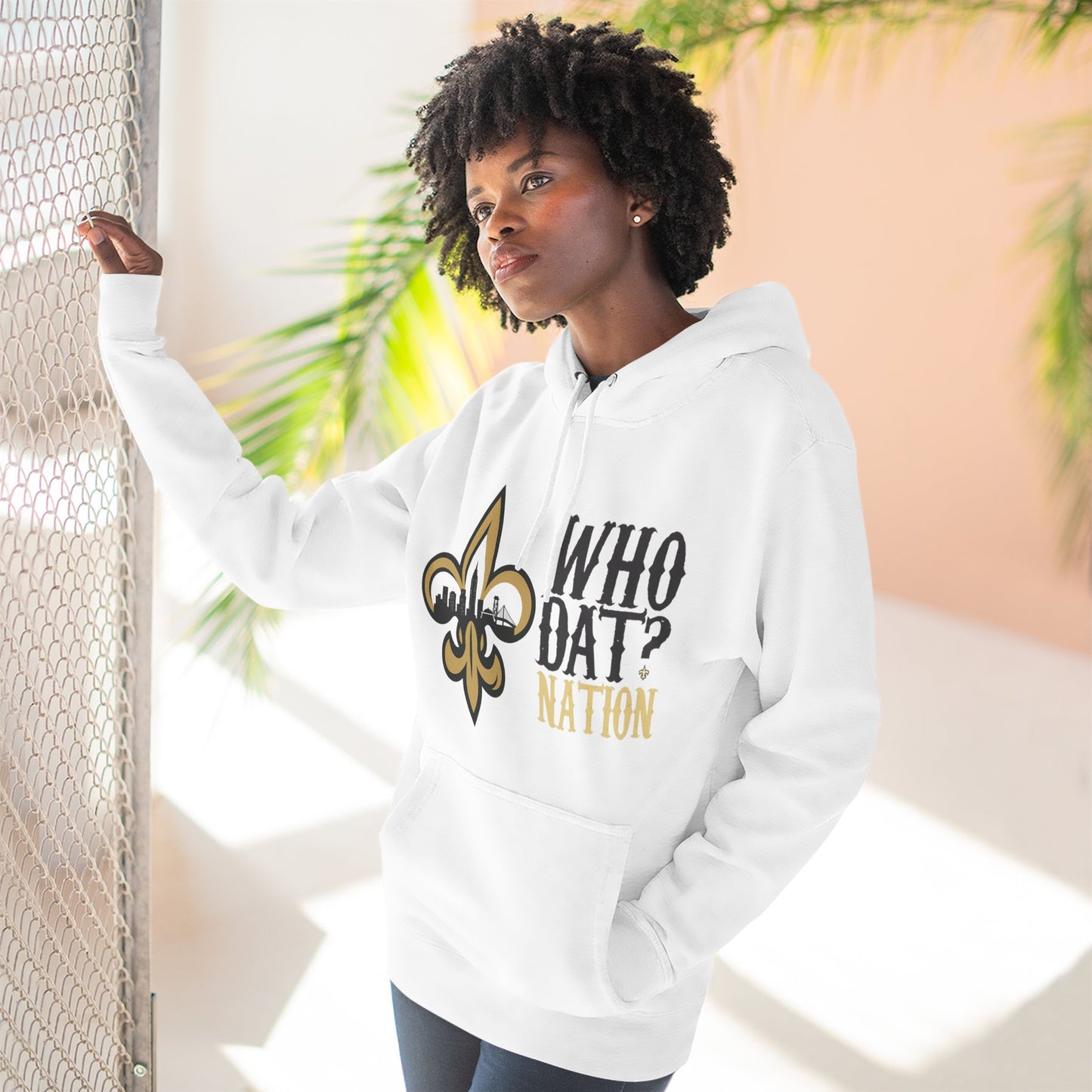 Who Dat Nation Fleur-de-lis Hoodie – New Orleans Football Fan Pullover