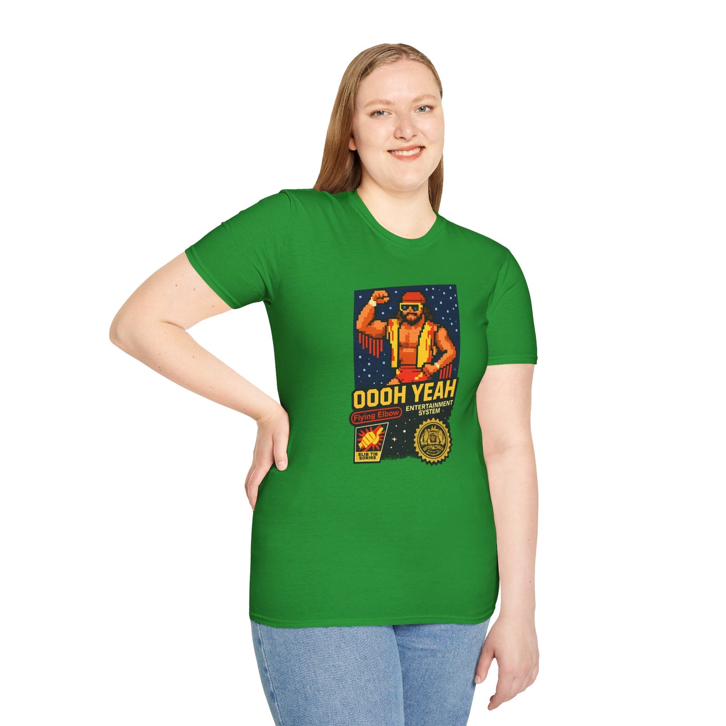 Retro Macho Man Pixel T-Shirt