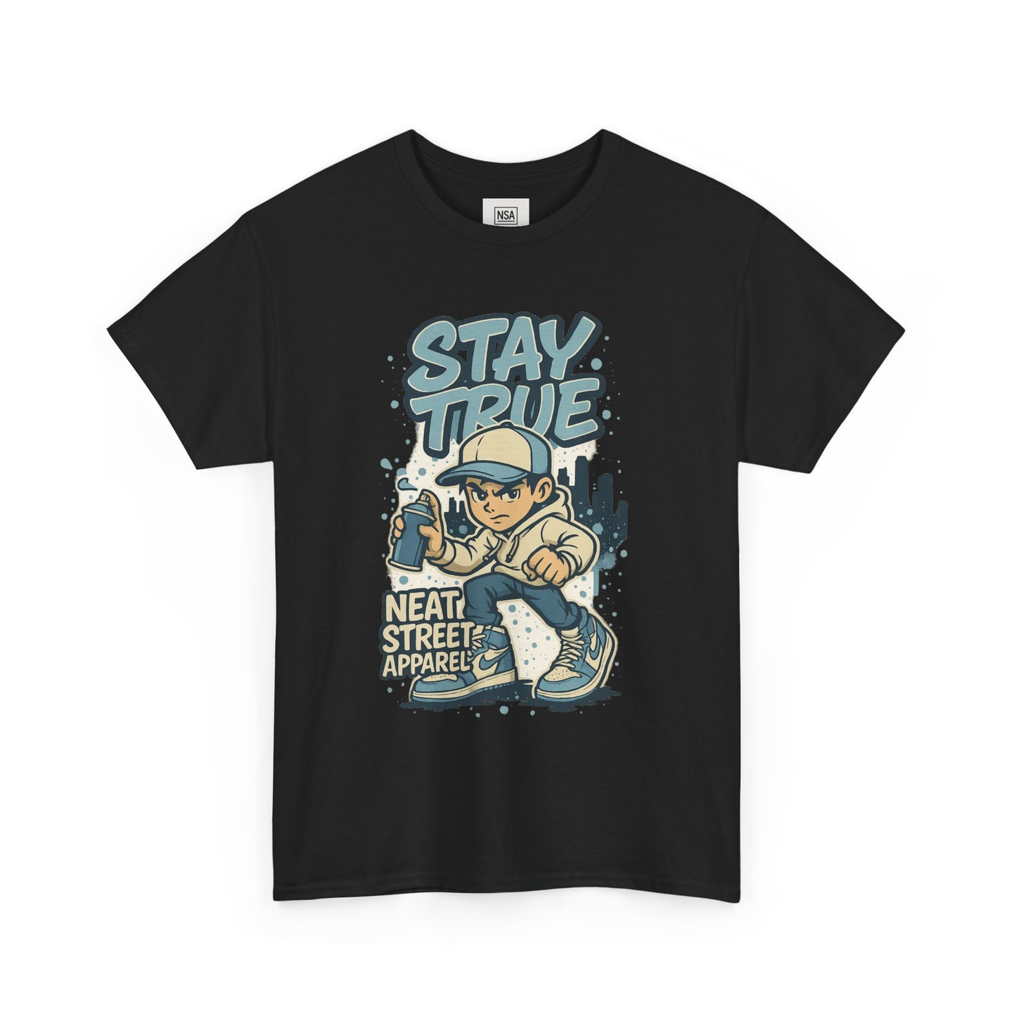 Stay True Unisex Heavy Cotton Tee - Streetwear Style Shirt for Casual Vibes