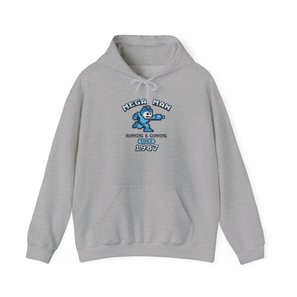 Mega Man 1987 Hoodie - Retro Gaming Pullover