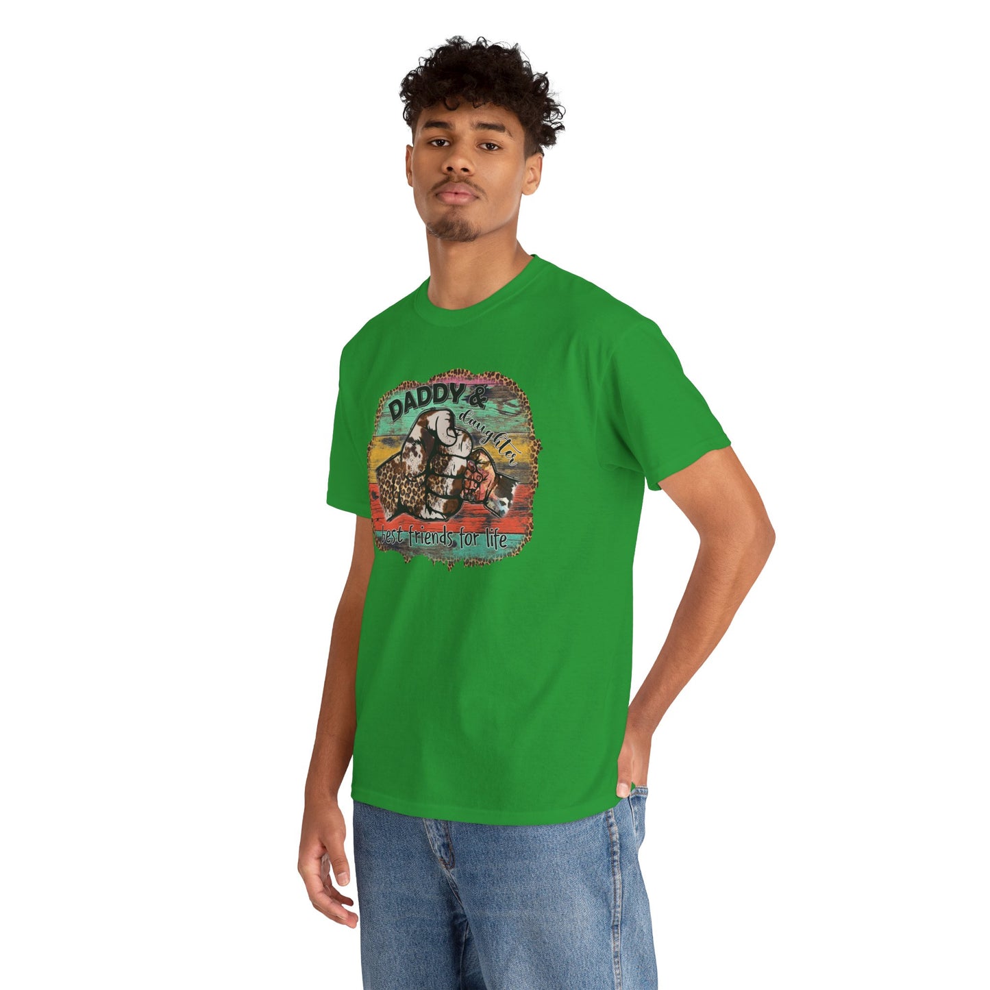 Rasta Retro Graphic Tee for Dads | Unisex Heavy Cotton T-Shirt