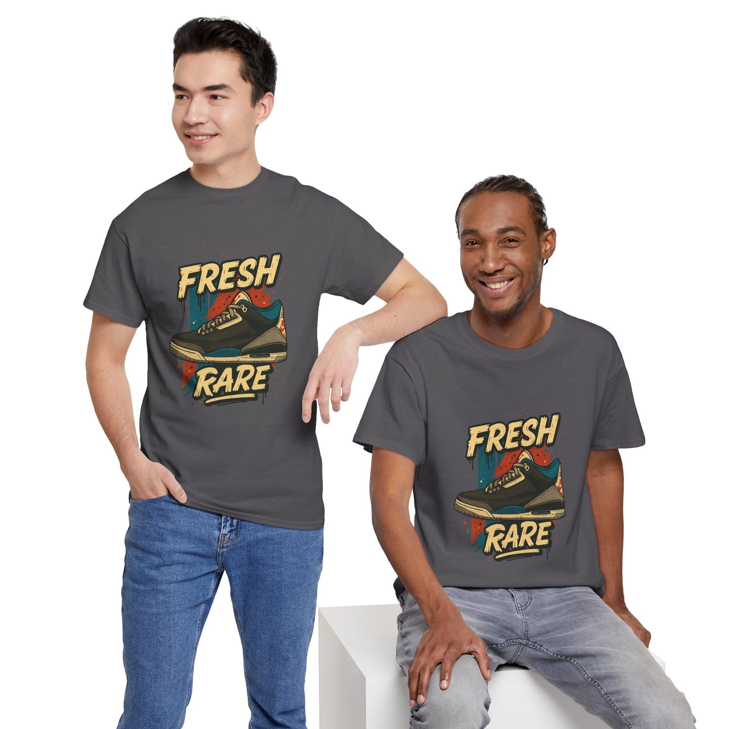 Streetwear Graphic Tee - 'Fresh-Rare' Unisex Heavy Cotton T-Shirt for Rare Air Jordan 3 release