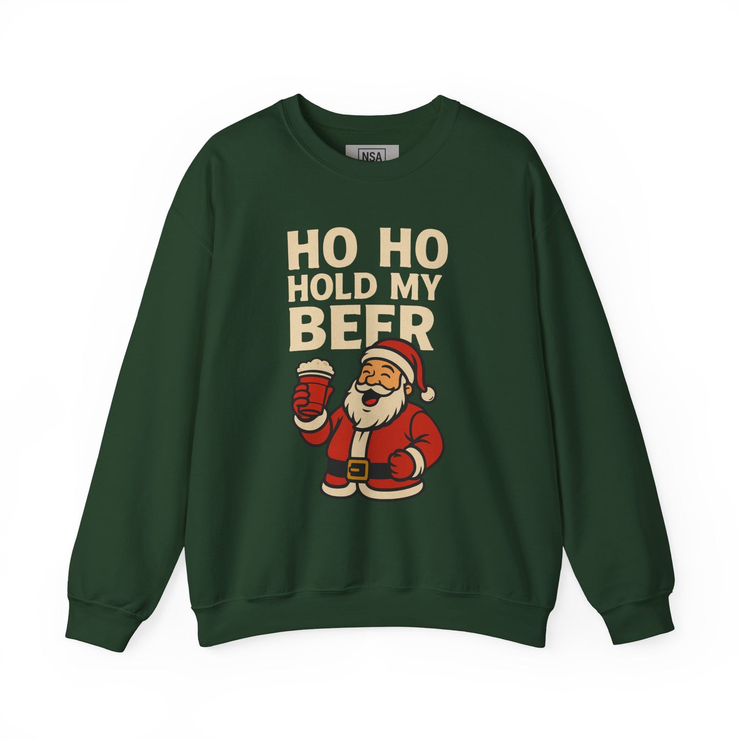 Festive Santa Sweatshirt | Holiday Apparel, Christmas Gift, Cozy Winter Wear, Funny Sweatshirt, Unisex Crewneck