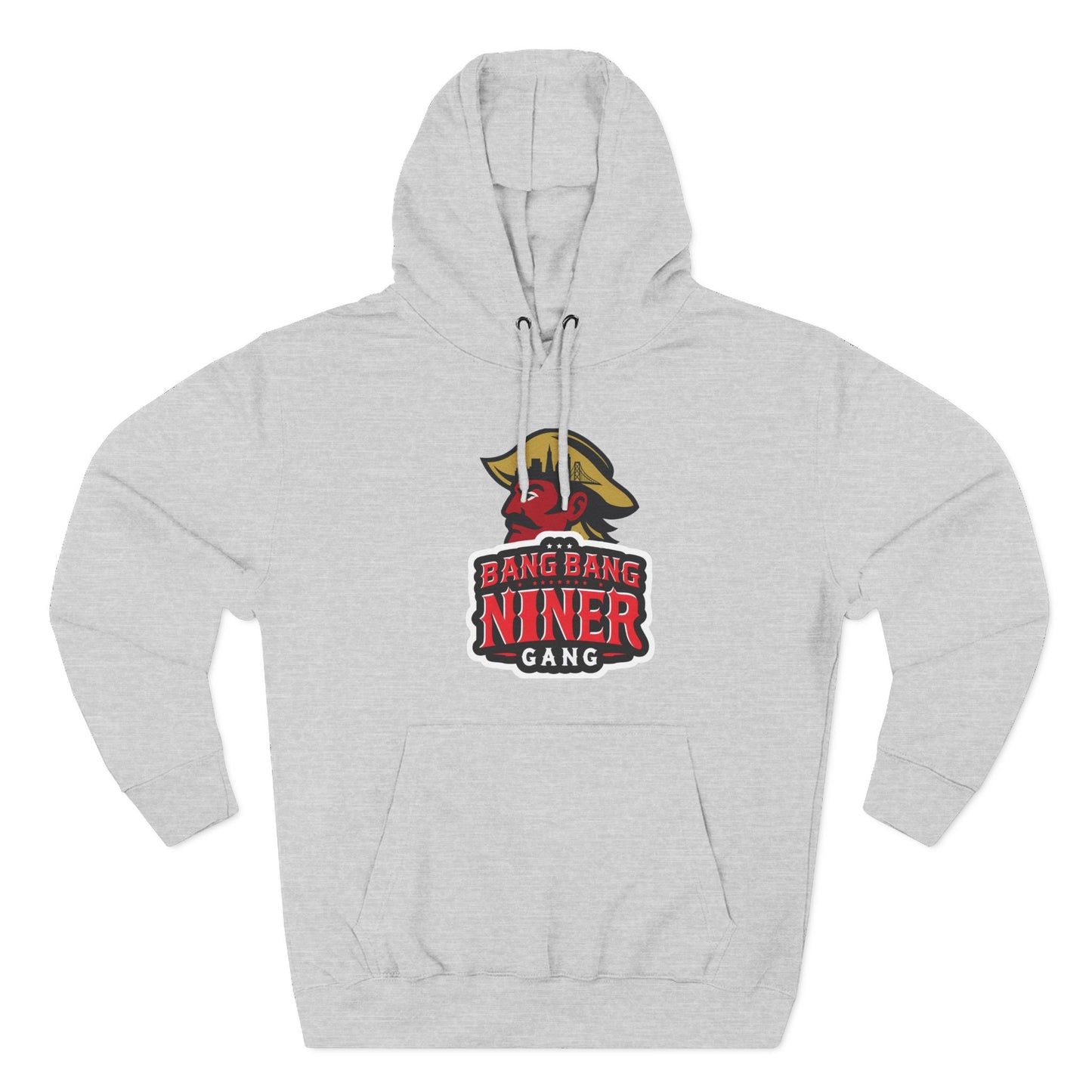 Niner Gang Logo Hoodie — 'Bang Bang Niner' Fleece Pullover