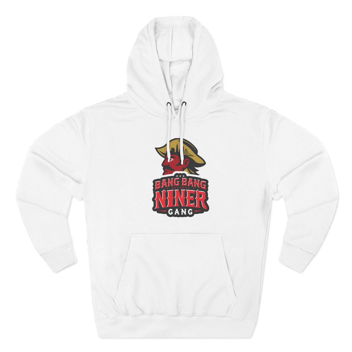 Niner Gang Logo Hoodie — 'Bang Bang Niner' Fleece Pullover