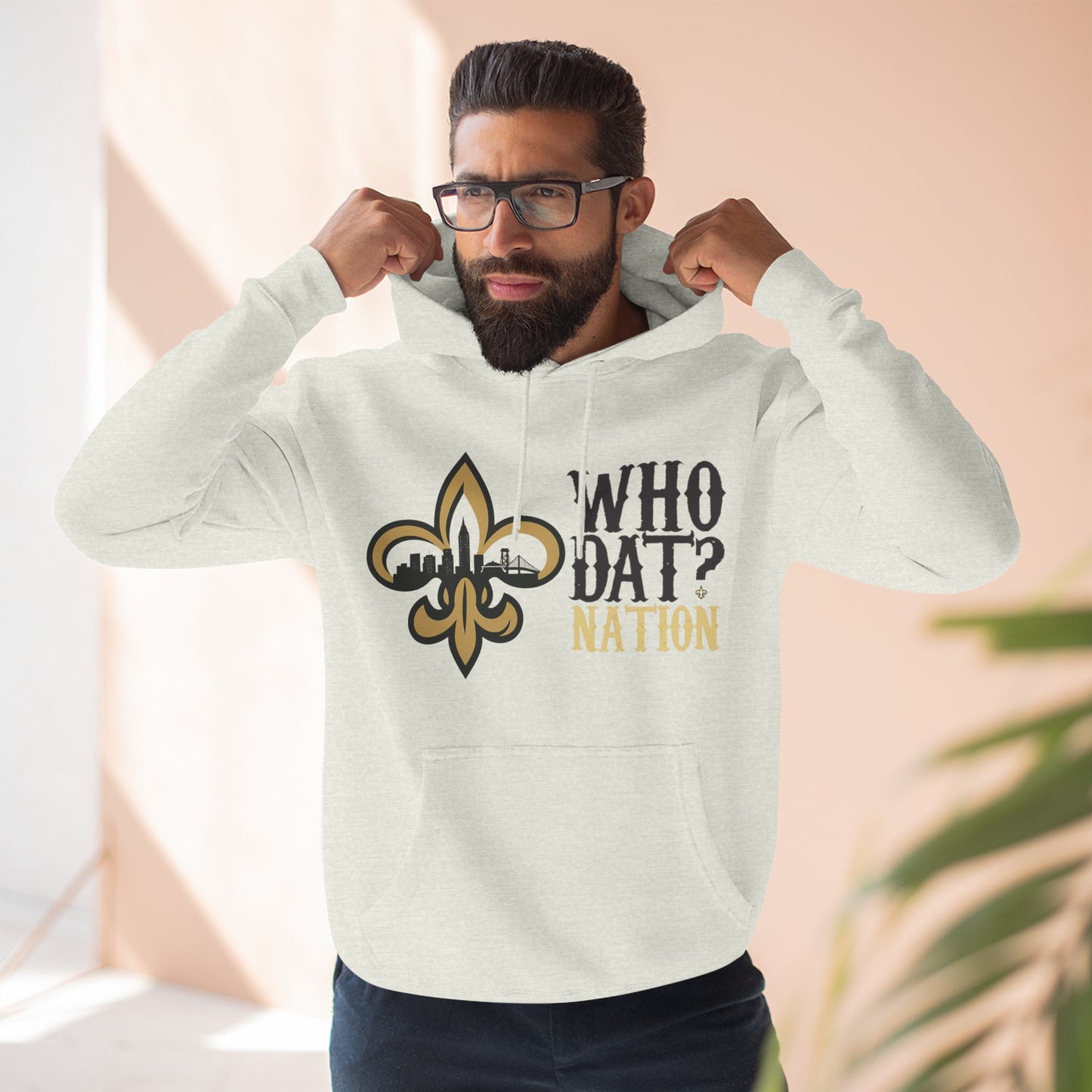 Who Dat Nation Fleur-de-lis Hoodie – New Orleans Football Fan Pullover