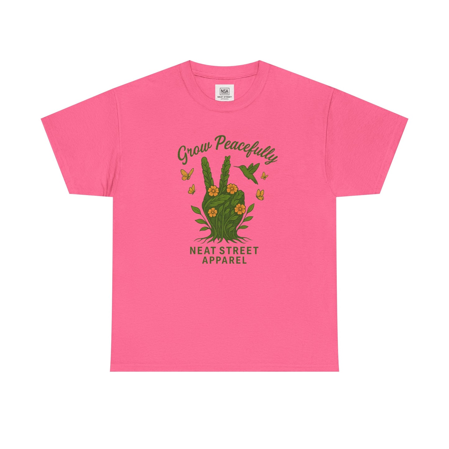 Grow Peacefully Unisex Heavy Cotton Tee