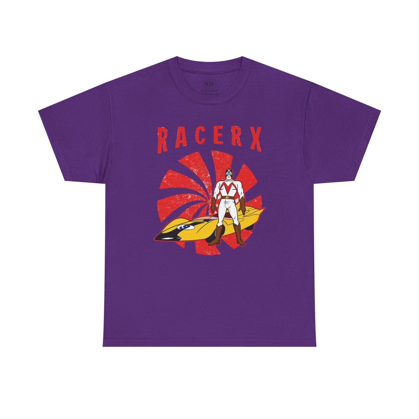 Retro Racerx Unisex Heavy Cotton Tee - Vintage Style Shirt