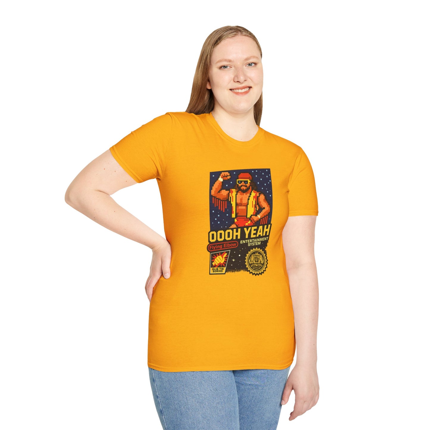 Retro Macho Man Pixel T-Shirt