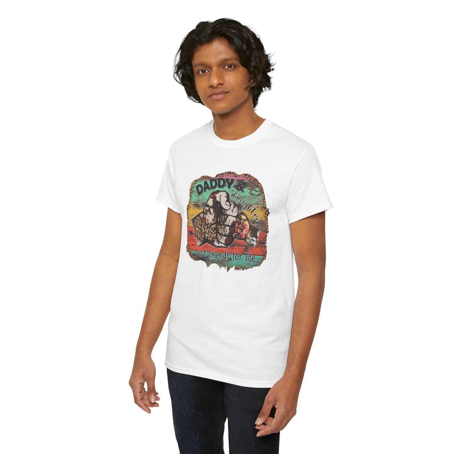 Rasta Retro Graphic Tee for Dads | Unisex Heavy Cotton T-Shirt
