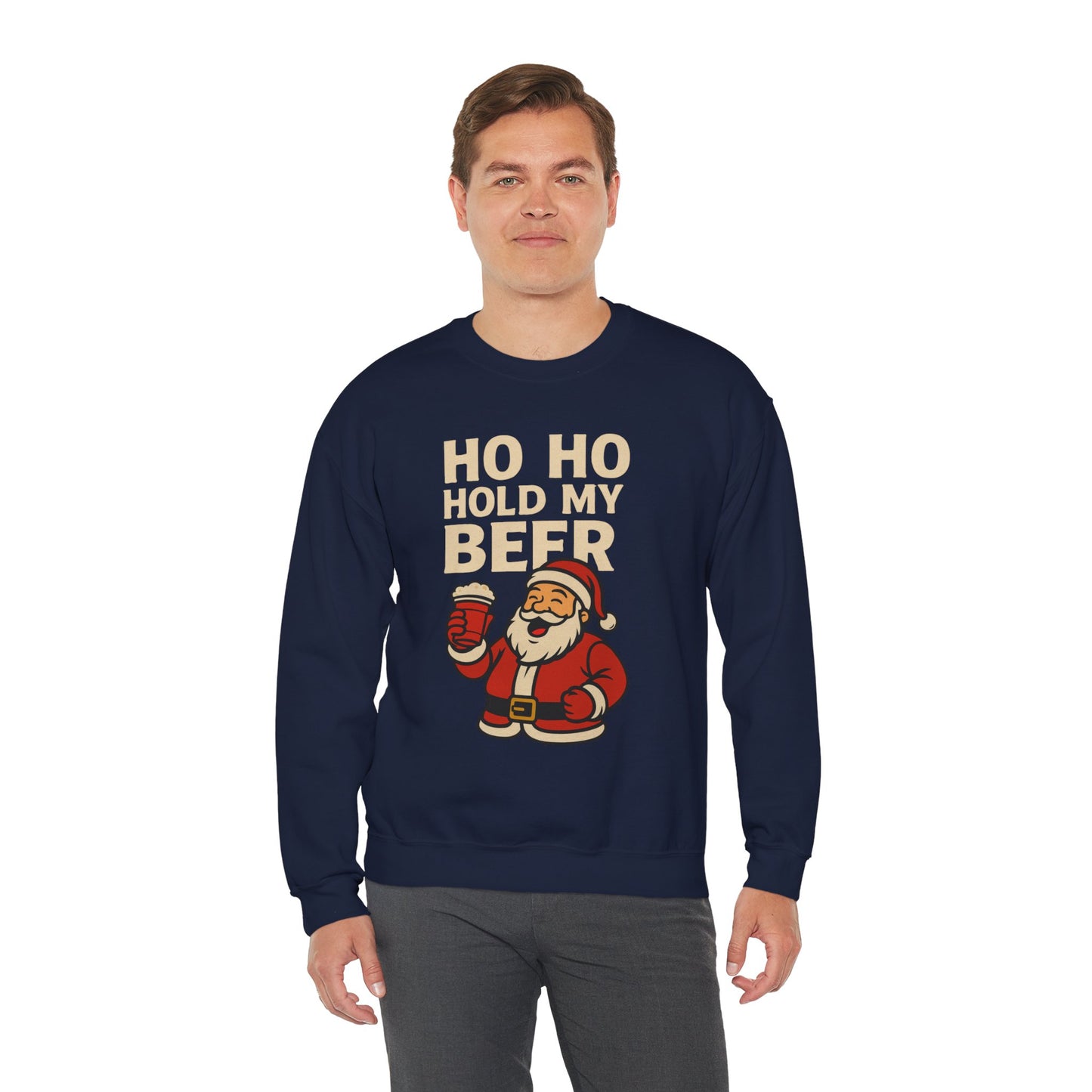 Festive Santa Sweatshirt | Holiday Apparel, Christmas Gift, Cozy Winter Wear, Funny Sweatshirt, Unisex Crewneck