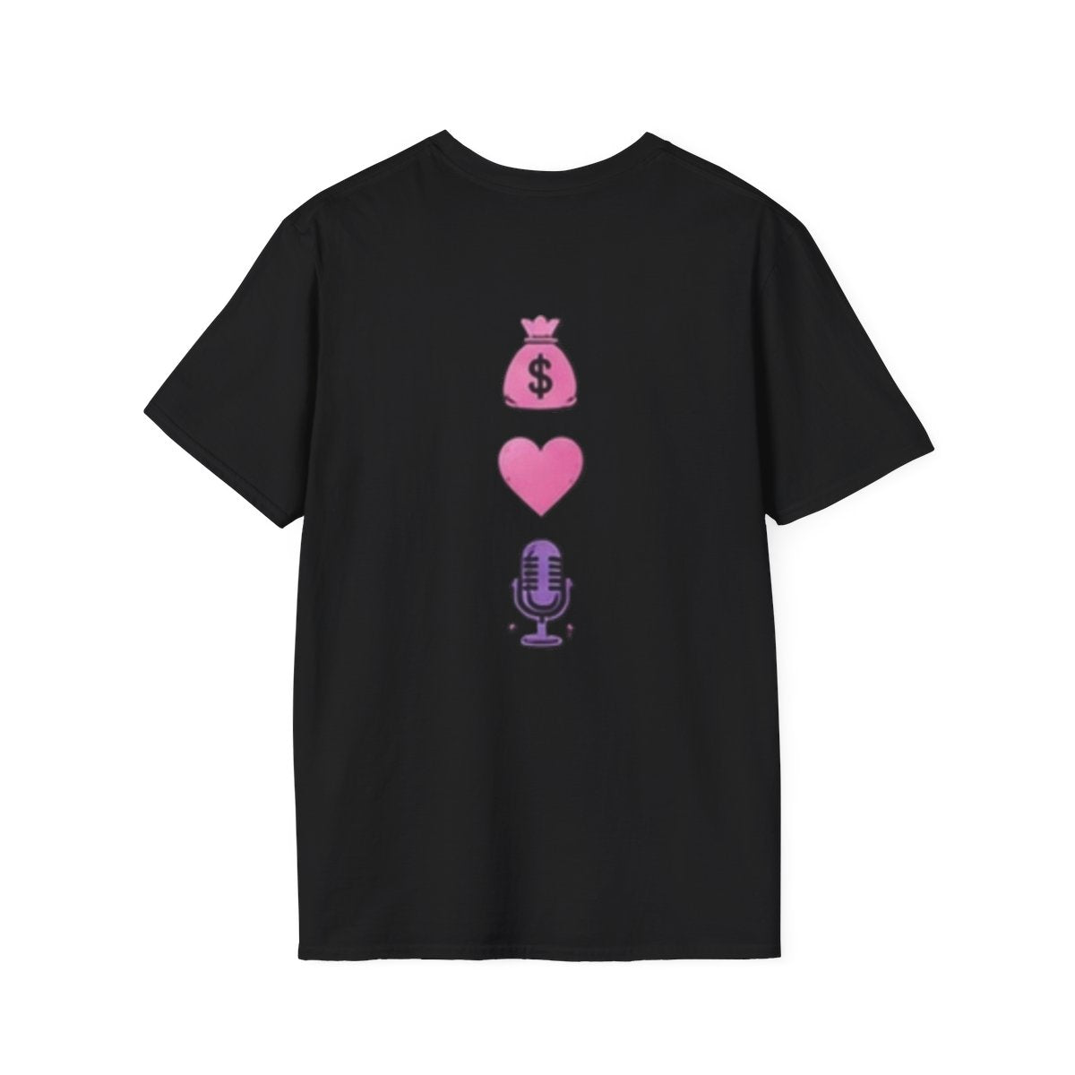Sis Be Fareal Podcast T‑Shirt — Pink Microphone Heart Tee