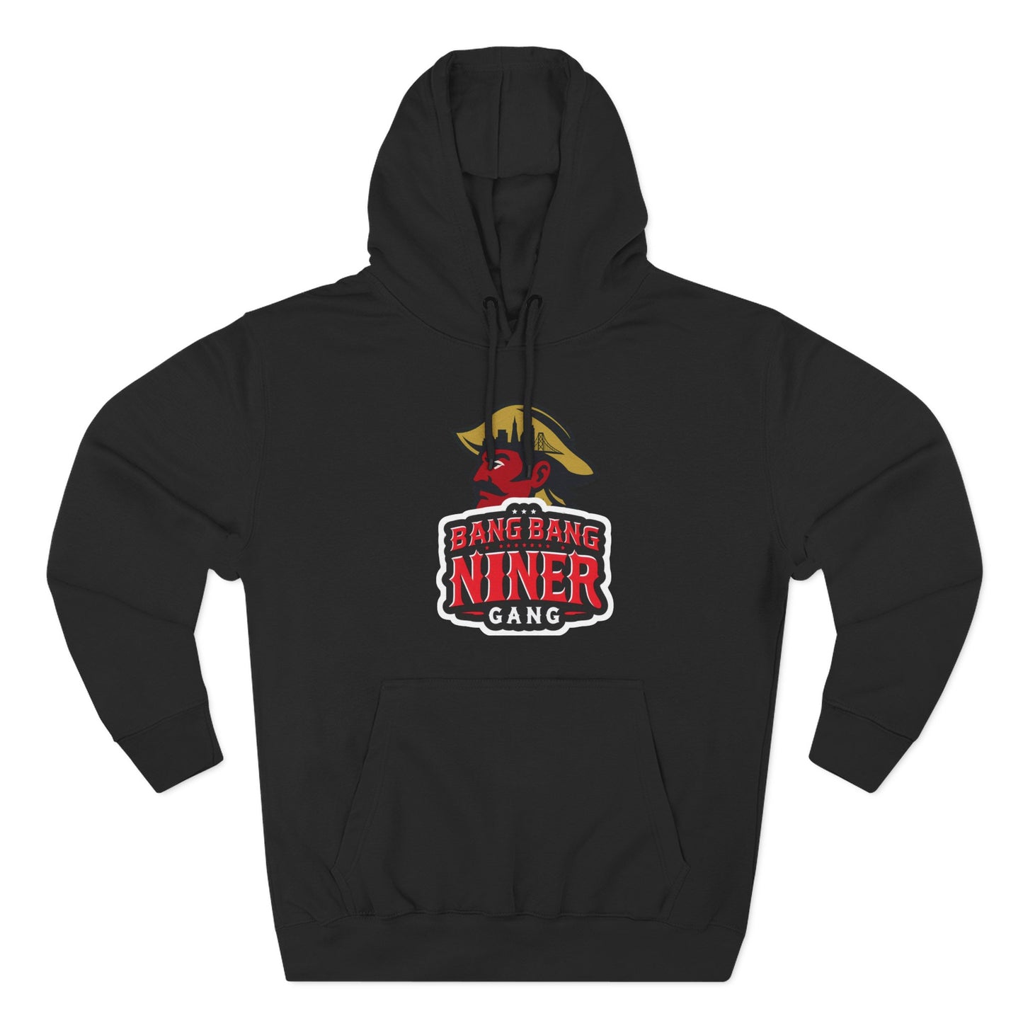 Niner Gang Logo Hoodie — 'Bang Bang Niner' Fleece Pullover